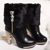 EFFGT New Women Boots Designer Fashion Platform Chunky High Heels  Women Autumn Winter Shoes Martin boots free shipping C199