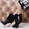 EFFGT New Women Boots Designer Fashion Platform Chunky High Heels  Women Autumn Winter Shoes Martin boots free shipping C199