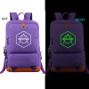 Don Diablo noctilucous backpack student school bag Daily backpack men women Rucksack