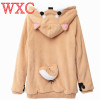 Doge Women Hoodies Ear Hoodie Pouch Women's Clothing Pullover Sweatshirt Vetement Kawaii Japanese Anime Tail WXC