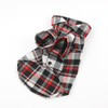 Dog Pet Casual Plaid Lapel Button Shirt Jacket Cotton Blend Sweatshirt S-XL Large