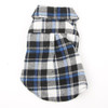 Dog Pet Casual Plaid Lapel Button Shirt Jacket Cotton Blend Sweatshirt S-XL Large