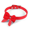 dog Collar 1PC Knit Bowknot Adjustable PU Leather Dog Puppy Pet Collars Necklace Aug4