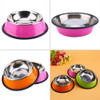 Dog Bowl Stainless Steel Anti-skid Pet Dog Cat Food Water Bowl Pet Feeding Bowls XS-L For Pet Food Water Feeder