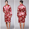 Soft Anti real silk Nightdress Robes for men Spring Autumn Style Nightdress Bath Robe Bathrobe Sleepwear Long sleeve Nightgowns
