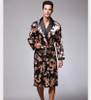 Soft Anti real silk Nightdress Robes for men Spring Autumn Style Nightdress Bath Robe Bathrobe Sleepwear Long sleeve Nightgowns
