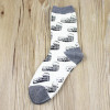 Socks Women Cotton Brand Eiffel Tower Ferris Wheel Printed Crew Long Happy Funny Sox Harajuku Skateboard Dress Designer Meias