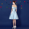 SOCCI Pink Cocktail Dresses  Boat Neck A-Line Knee-Length Cocktail Party Dress Lace-up back Gown veatidos de festa Custom made