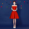 SOCCI Pink Cocktail Dresses  Boat Neck A-Line Knee-Length Cocktail Party Dress Lace-up back Gown veatidos de festa Custom made