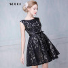 SOCCI Custom made New girls Black Lace short cocktail dresses for juniors  Short Prom Dress Formal Wedding Party Gowns Plus size