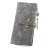 SoAr Wallet Women Luxury Brand Coin Purse Bag Female Clutch Handbags Tassel Long Nubuck Leather Wallets Fashion Famous Design