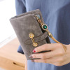 SoAr Wallet Women Luxury Brand Coin Purse Bag Female Clutch Handbags Tassel Long Nubuck Leather Wallets Fashion Famous Design