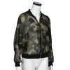 snowshine #3522  Women Stand Collar Long Sleeve Zipper Camouflage Printed Bomber Jacket free shipping