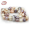 SNH 7.8inches 10mm AA baroque single pearl bracelet, natural pearl bracelet, bridal pearl bracelet