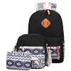 Just Follow 2017 Women Canvas Printing Backpack for Teenage Girls Cute Middle High School Bags Backpacking Backpack 3 Set
