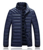 JUNGLE ZONE Mens Winter Thick Warm Down Jacket Casual Long Coat 95% White Duck Down Jackets Collar jackets Men down jacket 060