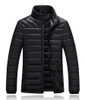 JUNGLE ZONE Mens Winter Thick Warm Down Jacket Casual Long Coat 95% White Duck Down Jackets Collar jackets Men down jacket 060
