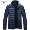 JUNGLE ZONE Mens Winter Thick Warm Down Jacket Casual Long Coat 95% White Duck Down Jackets Collar jackets Men down jacket 060