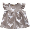 0-24M Newborn Baby Girl Dress 2017 Summer Ruffles Sleeve Deer Print Toddler Kids Clothes Children Dresses