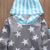 0-18M Newborn Infant Baby Girls Boys Clothes Star Hooded Top + Striped Pants Leggings 2pcs Outfit Bebek Kids Clothing Set 0-18M Newborn Infant Baby Girls Boys Clothes Star Hooded Top + Striped Pants Leggings 2pcs Outfit Bebek Kids Clothing Set
