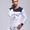 (Shirt + Pant) Men Thermal Underwear Cotton Printing Underwear Warm Quality Sleep Sets Top And Leggings Men Long Johns Set