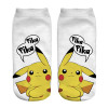 % New Arrival Kawaii Harajuku Pokemon Pikachu Socks 3D Printed Cartoon Women's Low Cut Ankle Socks Novelty Casual Socks Meias D