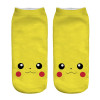 % New Arrival Kawaii Harajuku Pokemon Pikachu Socks 3D Printed Cartoon Women's Low Cut Ankle Socks Novelty Casual Socks Meias D