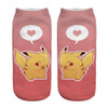 % New Arrival Kawaii Harajuku Pokemon Pikachu Socks 3D Printed Cartoon Women's Low Cut Ankle Socks Novelty Casual Socks Meias D