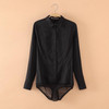 #2101 Body women Summer 2017 Body shirt White blouse women Long sleeve Body feminino Ladies blouses fashion white shirt Bodysuit