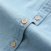 GOPLUS 2018 Denim Shirt Women Blouses Blue Long Sleeves School Shirts Jeans Turn Down Collar Blusas femininas Tops C4273