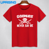 GOONIES NEVER SAY DIE T Shirts Men Hip Hop Man Rock T-Shirt Cotton O Neck Mens Casual Short Sleeves Tops Tees Free Shipping