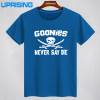GOONIES NEVER SAY DIE T Shirts Men Hip Hop Man Rock T-Shirt Cotton O Neck Mens Casual Short Sleeves Tops Tees Free Shipping