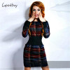 Goodbuy 2016 New Arrival Plaid Women's Dress Printed O-neck Long Sleeve Dress Office Casual Women Winter Dress Vestido De Festa Goodbuy 2016 New Arrival Plaid Women's Dress Printed O-neck Long Sleeve Dress Office Casual Women Winter Dress Vestido De Festa