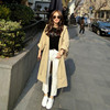 Good quality lady's Trench Autumn Spring New Fashion Casual women's Trench Coat long Outerwear loose clothes for lady Good quality lady's Trench Autumn Spring New Fashion Casual women's Trench Coat long Outerwear loose clothes for lady