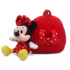Good quality baby schoolbag plush backpack with Mickey Minnie dolls toys for boys girls children's school bag