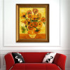 Golden Panno,Needlework,Embroidery,DIY Floral Painting,Cross stitch,kit,11ct Van Gogh sunflower Cross-stitch,Sets For Embroidery