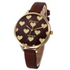 Geneva Watch Women Female Hour Fashion Heart Pattern Women Watches PU Leather Quartz Watch Montre Femme Ladies Watch Feida
