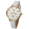 Geneva Watch Women Female Hour Fashion Heart Pattern Women Watches PU Leather Quartz Watch Montre Femme Ladies Watch Feida