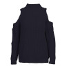 FATIKA Women's Off Shoulder Turtleneck Knitted Sweaters Autumn 2017 Fashion Pullover Jumpers Winter Oversized Sweater for Woman