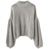 FATIKA 2017 New Fashion Women's Sweaters And Pullovers Lantern Sleeve Turtleneck Knitted Sweaters Casual Loose Jumper Tops FATIKA 2017 New Fashion Women's Sweaters And Pullovers Lantern Sleeve Turtleneck Knitted Sweaters Casual Loose Jumper Tops