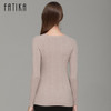 FATIKA 2017 Fashion Women Boat Neck Full Sleeve Slim Pullovers Solid Color Casual Knitted Skinny Sweater Jumpers For Ladies