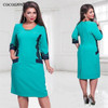 fashionable office women dresses Large size casual o-neck Long sleeve bodycon Dress 2017 plus size women clothing  winter dress