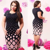 Fashionable Office Women Dress Large Sizes New 2017 Plus Size Women Clothing 6XL Winter Dress Casual  Long Sleeve Bodycon Dress