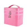 Fashionable Large Crocodile Cosmetic Bag Wholesale Necklace Earrings Box Jewelry Showcase Travel Cleaning Cosmetic Bag Beauty