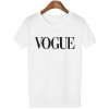 Fashion2018 Summer Shirt For Women VOGUE t-shirt With Print Tops For Women Tee New Arrival Sales Leader Harajuku Women's T-Shirt