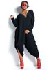 Fashion Womens Long Sleeve Romper Baggy Harem Jumpsuit Playsuit  Plus Size 5 Colors