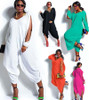 Fashion Womens Long Sleeve Romper Baggy Harem Jumpsuit Playsuit  Plus Size 5 Colors