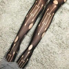 Fashion Womens Lady Girls Black Sexy Fishnet Pattern Jacquard Stockings Pantyhose Tights Styles Woman 1pcs dww02