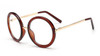 New Retro Round Sunglasses Women Brand Designer Vintage Sun Glasses Women Coating Sunglass Oculos De Sol Gafas lunette de soleil