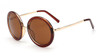 New Retro Round Sunglasses Women Brand Designer Vintage Sun Glasses Women Coating Sunglass Oculos De Sol Gafas lunette de soleil